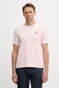 Бавовняна футболка Aeronautica Militare колір рожевий з аплікацією TS1580UJ00372