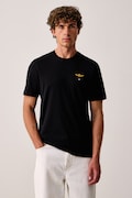 Aeronautica Militare T-shirt męski bawełniany czarny TS1580UJ00372