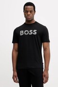BOSS Orange t-shirt bawełniany męski kolor czarny z nadrukiem 50554616