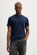 Karl Lagerfeld Jeans t-shirt bawełniany męski kolor granatowy z nadrukiem A4M17020