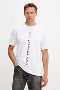 Βαμβακερό μπλουζάκι Karl Lagerfeld Jeans ανδρικό, χρώμα: άσπρο, A4M17021
