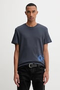 G-Star t-shirt bawełniany męski kolor niebieski wzorzysty D26819.D976