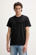 Bavlnené tričko G-Star pánske, čierna farba, jednofarebné, D26844.C784