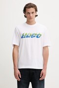 Бавовняна футболка Hugo Blue колір білий з принтом 50546246