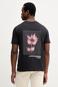 Marc O'Polo tricou din bumbac culoarea negru, cu imprimeu, 5000007146