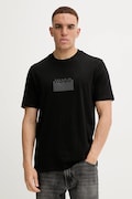 HUGO tricou din bumbac culoarea negru, cu imprimeu, 50546867