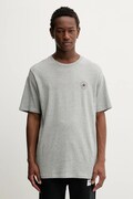 Converse tricou din bumbac culoarea gri, cu imprimeu, CVM5T565