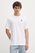 Converse t-shirt bawełniany męski kolor biały z aplikacją CVM5T876