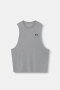Under Armour tréningový top pánsky s bavlnou sivý 1329286