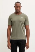 Salewa t-shirt sportowy Eagle Vocab męski kolor zielony gładki 00.0000029198