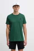 Lacoste t-shirt męski kolor zielony z nadrukiem TH1044