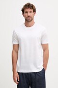 Liu Jo t-shirt bawełniany męski kolor biały gładki QXX077.J4799