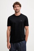 Liu Jo t-shirt bawełniany męski kolor czarny gładki QXX077.J4799