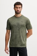 Under Armour t-shirt treningowy męski kolor zielony wzorzysty 1390047