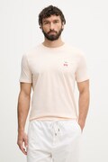 Lindbergh T-shirt męski bawełniany pomarańczowy 30.400235