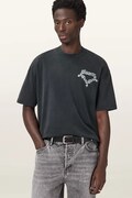 AllSaints t-shirt bawełniany DRIP męski kolor czarny z nadrukiem M005PD