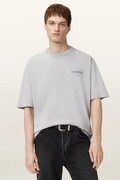 AllSaints tricou din bumbac FUTURE culoarea gri, cu imprimeu, M006PD
