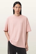 AllSaints T-shirt męski bawełniany XANDER różowy M030JC