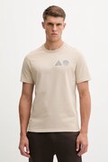 BOGNER Fire+Ice t-shirt bawełniany ADO męski kolor beżowy z nadrukiem 54369760