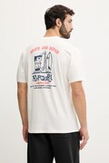 Rip Curl t-shirt SHAPER ADDRESS męski kolor beżowy wzorzysty 0VVMTE