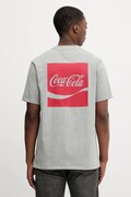 Converse t-shirt bawełniany x Coca Cola męski kolor szary z nadrukiem CVM5T514