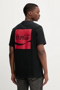 Converse t-shirt bawełniany x Coca Cola męski kolor czarny z nadrukiem CVM5T514
