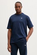Hummel t-shirt bawełniany męski kolor niebieski gładki 230780