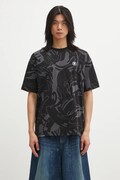 AAPE t-shirt bawełniany Now męski kolor czarny wzorzysty AAPTEM1602XXO