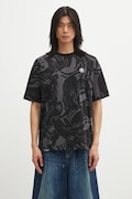 AAPE t-shirt bawełniany Now męski kolor czarny wzorzysty AAPTEM1602XXO