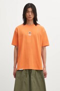 AAPE t-shirt bawełniany Clover Now męski kolor pomarańczowy gładki AAPTEM1601XXO