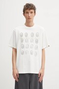 A Bathing Ape t-shirt bawełniany Garment Dye Logo męski kolor beżowy z nadrukiem 1L30109348