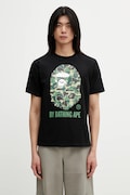 Pamučna majica A Bathing Ape abc camo by bathing ape tee m boja: crna, s tiskom, 001TEL301007M