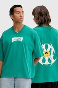 Barrow t-shirt bawełniany kolor turkusowy F5BWUATH044