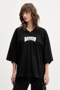 Barrow t-shirt bawełniany kolor czarny wzorzysty F5BWUATH044