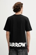 Barrow t-shirt bawełniany kolor czarny z nadrukiem F5BWUATH059