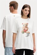 Barrow t-shirt bawełniany kolor biały wzorzysty F5BWUATH118