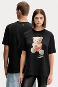 Barrow t-shirt bawełniany kolor czarny wzorzysty F5BWUATH118