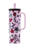 24bottles kubek termiczny ze słomką Straw Cup 800 ml różowy 002433
