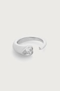 Guess pierścionek damski ze stali nierdzewnej z cyrkonią CRYSTAL LOVE JUBR06.362JW