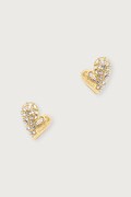 Guess kolczyki damskie ze stali nierdzewnej GOLDEN LOVE JUBE06.453JW