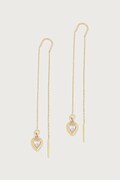 Guess kolczyki damskie ze stali nierdzewnej z cyrkonią CRYSTAL LOVE JUBE06.364JW