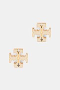 Tory Burch kolczyki damskie ze stali nierdzewnej emalia Icon 177397