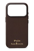 Polo Ralph Lauren etui na telefon skórzane brązowe 405P17554