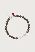 HUGO bransoletka męska ze stali nierdzewnej z lapisem lazuli E-BEADS5-BRA 50566275