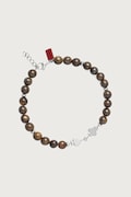 HUGO bransoletka męska ze stali nierdzewnej z lapisem lazuli E-BEADS5-BRA 50566275