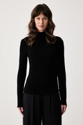 Triumph longsleeve damski z dodatkiem wełny i moheru Beauty Layers czarny 10225074