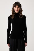 Triumph longsleeve damski z dodatkiem wełny i moheru Beauty Layers czarny 10225074