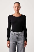 Mos Mosh longsleeve damski z modalem czarny 180760