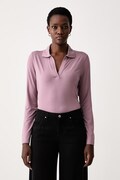 Marc O'Polo longsleeve damski z wiskozą różowy 5000012009