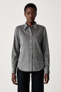 Marc O'Polo camicia da donna con cotone turchese 5000010427